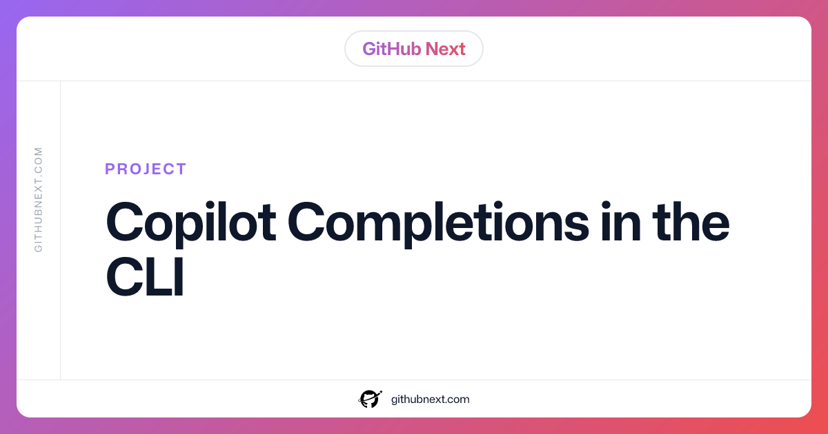 Copilot Completions in the CLI